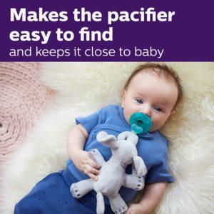 Philips Avent Soothie Snuggle Pacifier Holder with Detachable Pacifier
